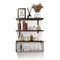 SKUSHOPS 2 In 1 Floating Shelves Wall Mounted with Storage Basket Bathroom Shelves Over Toilet Wooden Shelves for Bedroom Living